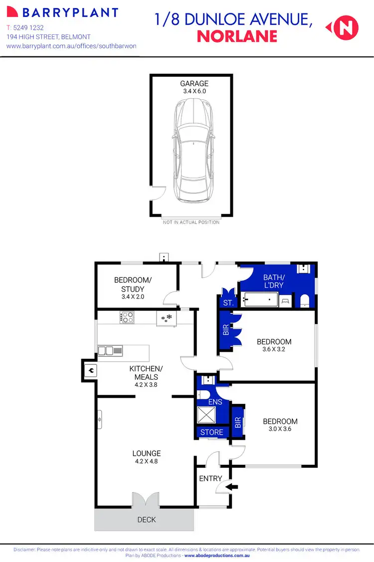 Floorplan of Homely house listing, 1/8 Dunloe Avenue, Norlane VIC 3214
