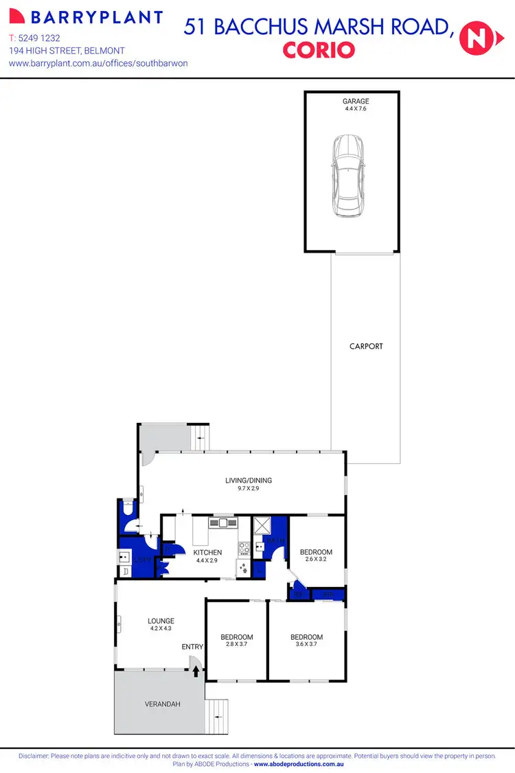 Floorplan of Homely house listing, 51 Bacchus Marsh Road, Corio VIC 3214