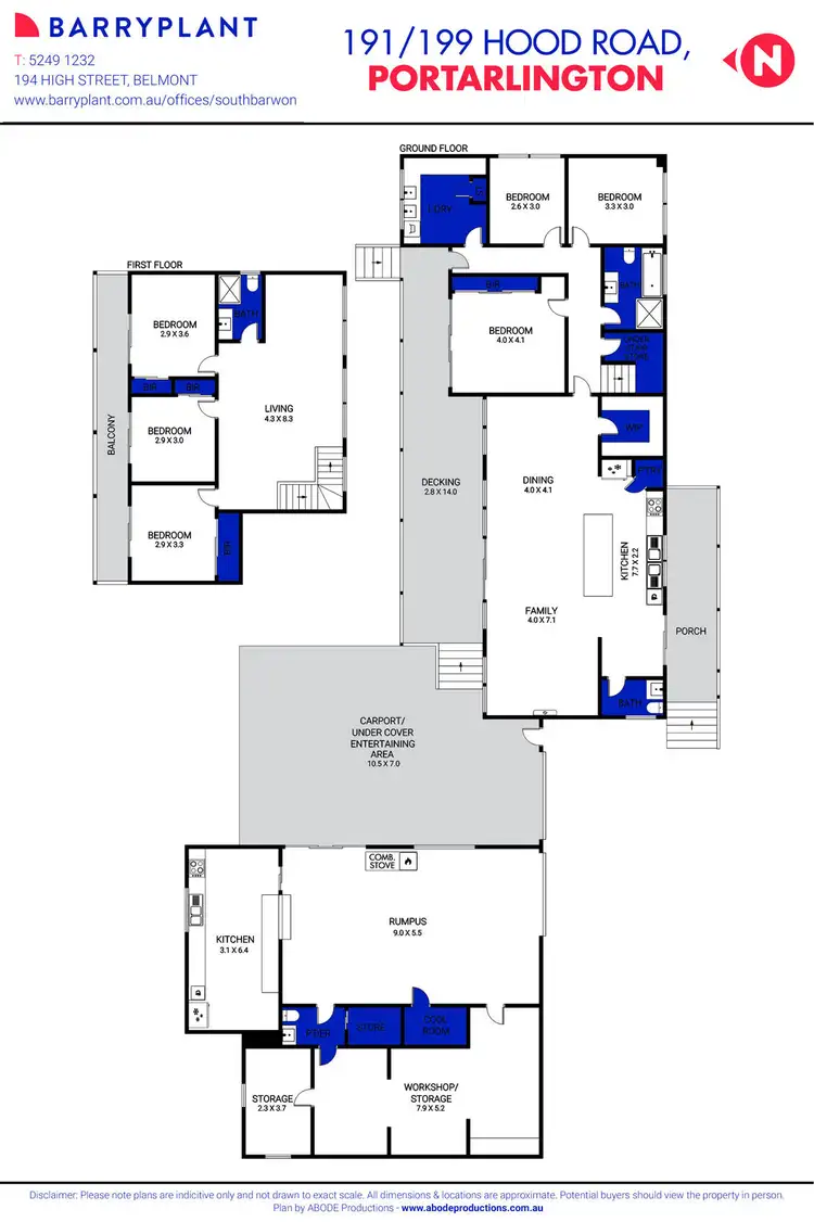 Floorplan of Homely house listing, 191-199 Hood Road, Portarlington VIC 3223