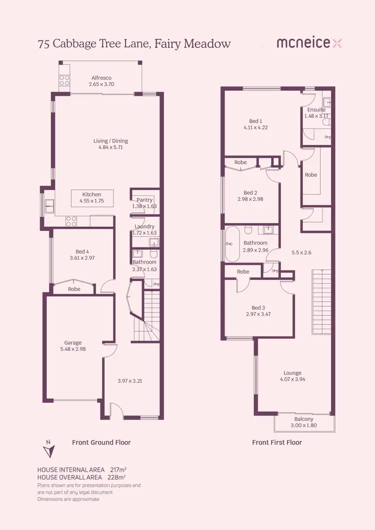 Floorplan of Homely semi-detached listing, 75 Cabbage Tree Lane, Fairy Meadow NSW 2519