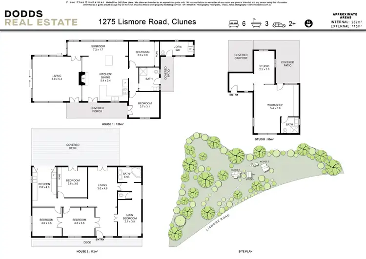 Floorplan of Homely rural property listing, 1275 Lismore Road, Clunes NSW 2480