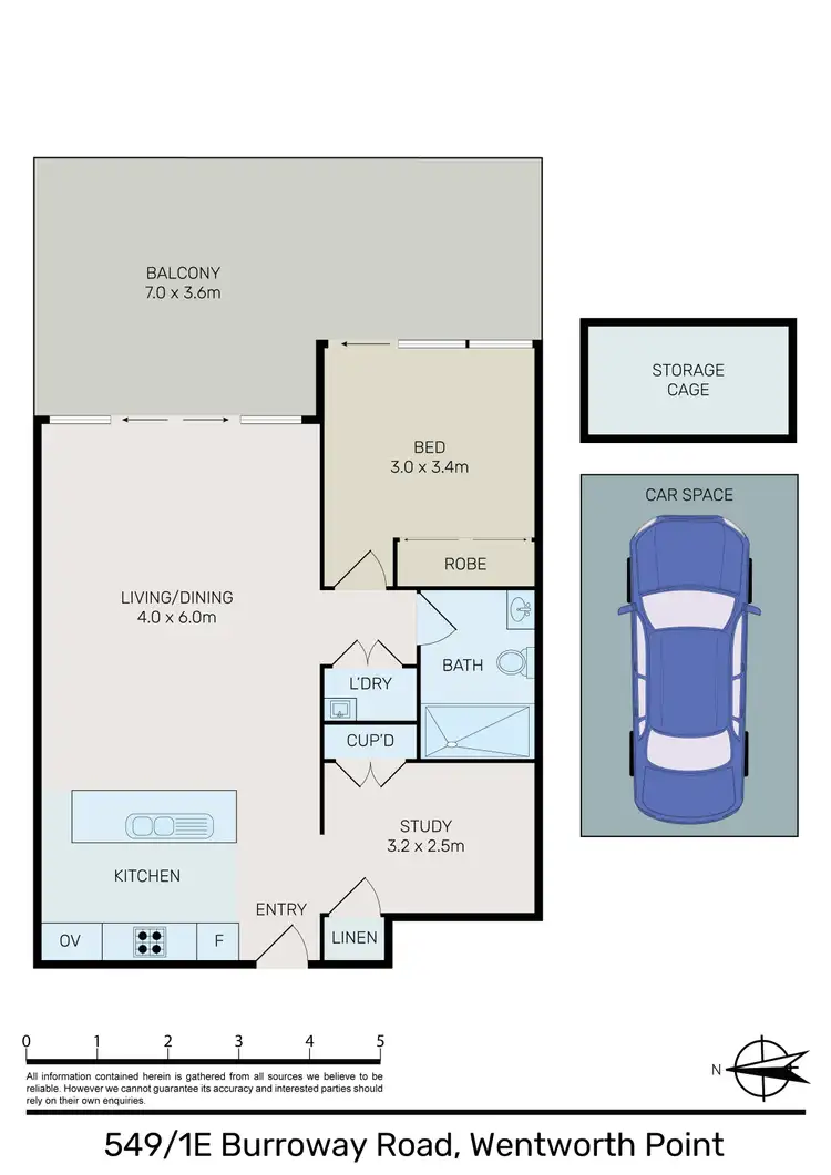 Floorplan of Homely apartment listing, 549/1E Burroway Road, Wentworth Point NSW 2127