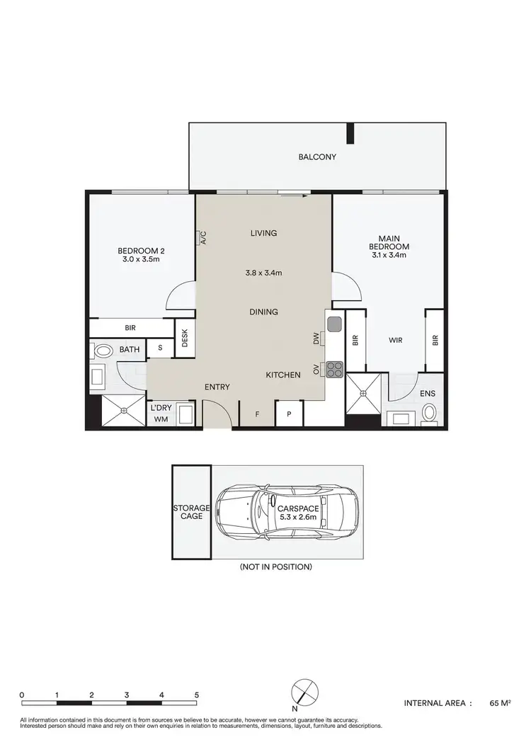 Floorplan of Homely apartment listing, 103/18 Lomandra Drive, Clayton South VIC 3169