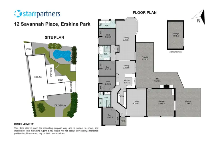 Floorplan of Homely house listing, 12 Savannah Place, Erskine Park NSW 2759