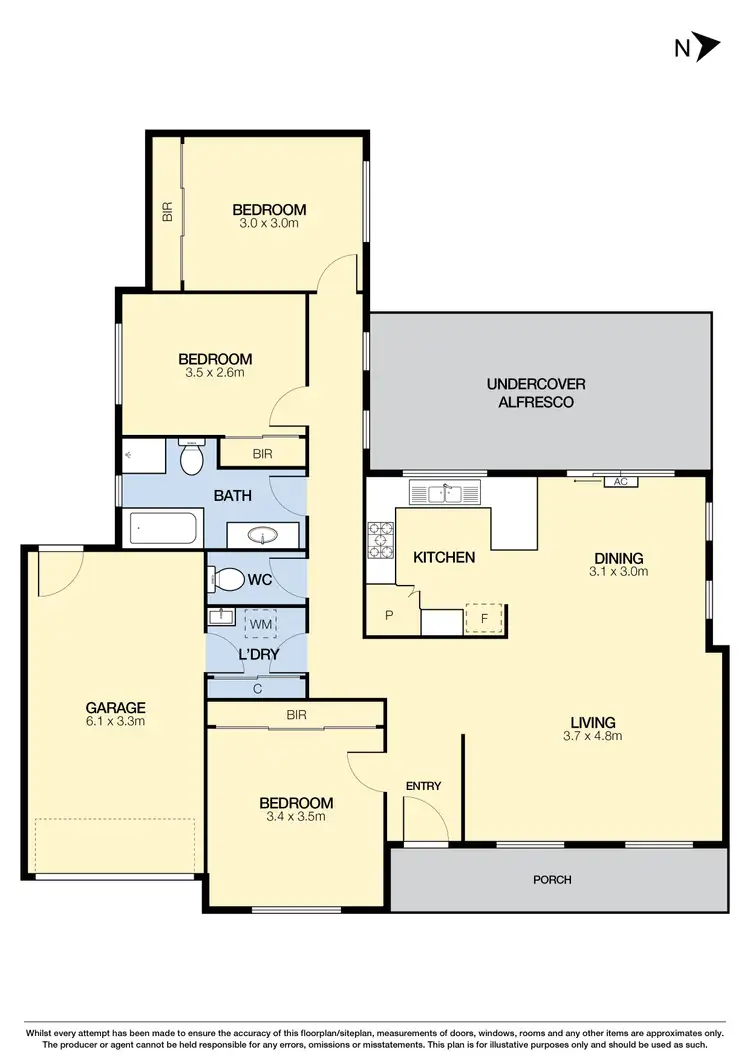 Floorplan of Homely unit listing, 5/71 Carroll Street, Deer Park VIC 3023