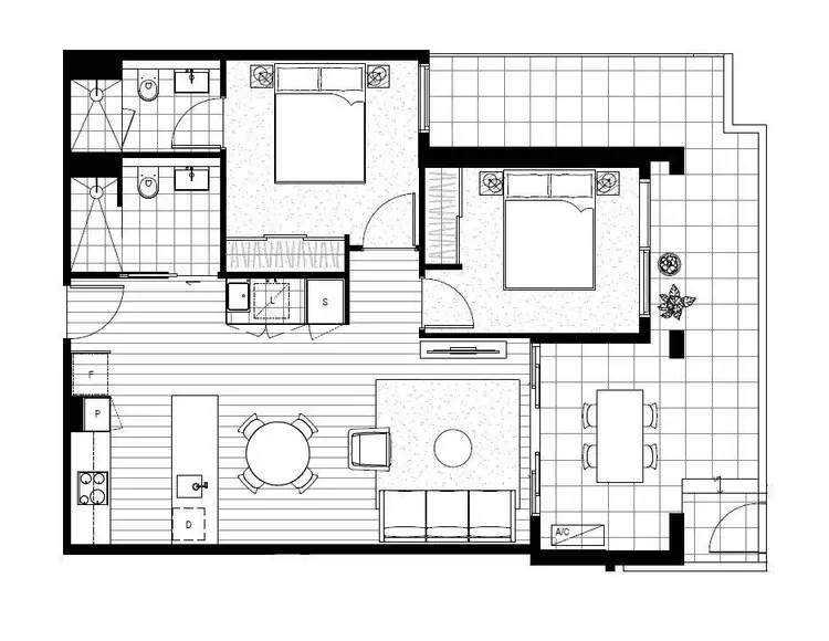 Floorplan of Homely apartment listing, 2/20 Wardens Walk, Coburg VIC 3058