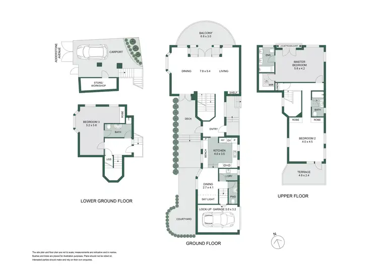 Floorplan of Homely townhouse listing, 9a Kiara Close, North Sydney NSW 2060