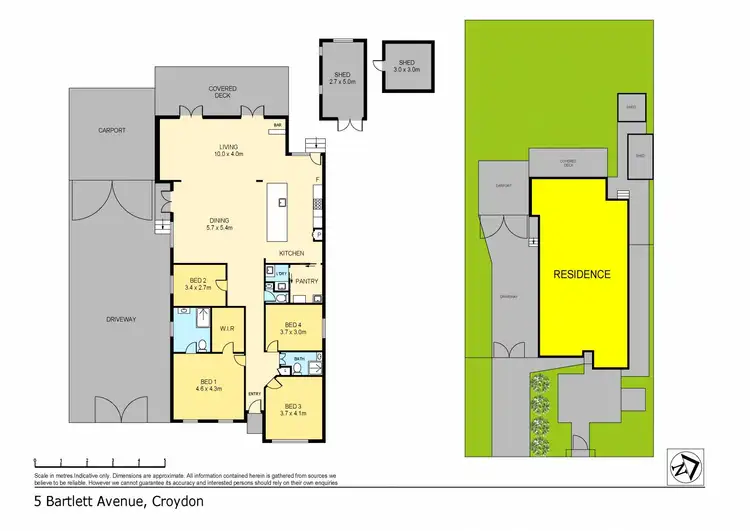 Floorplan of Homely house listing, 5 Bartlett Avenue, Croydon VIC 3136