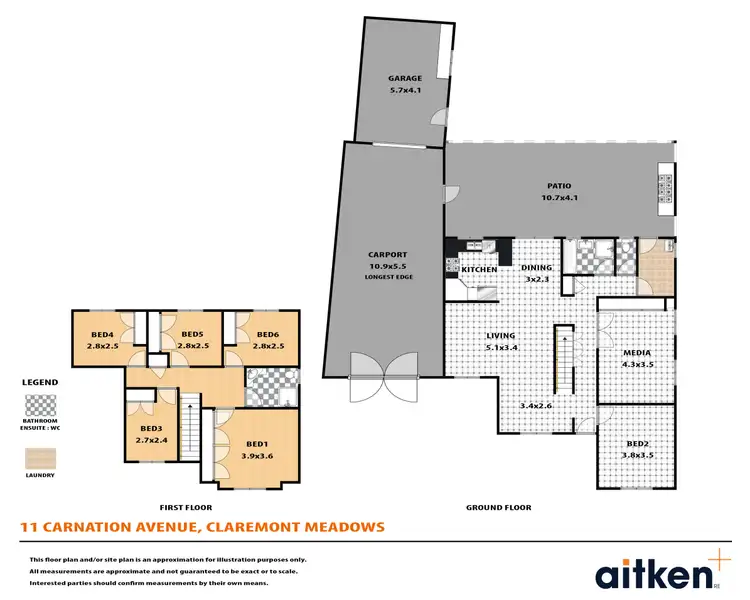 Floorplan of Homely house listing, 11 Carnation Avenue, Claremont Meadows NSW 2747
