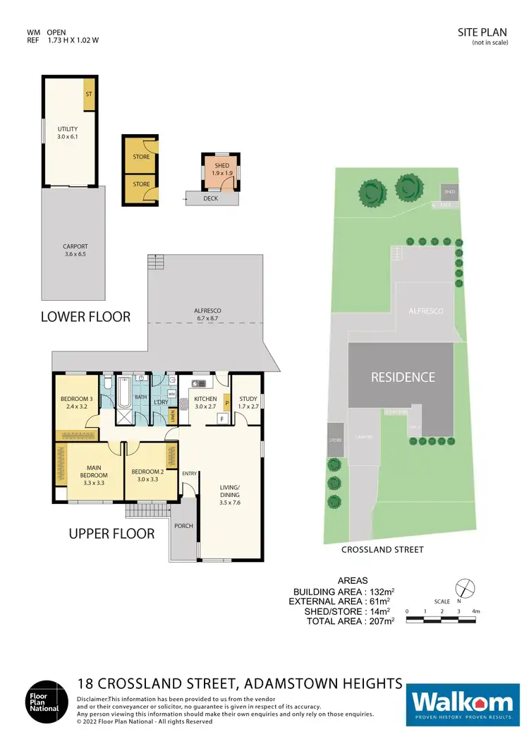 Floorplan of Homely house listing, 18 Crossland Street, Adamstown Heights NSW 2289