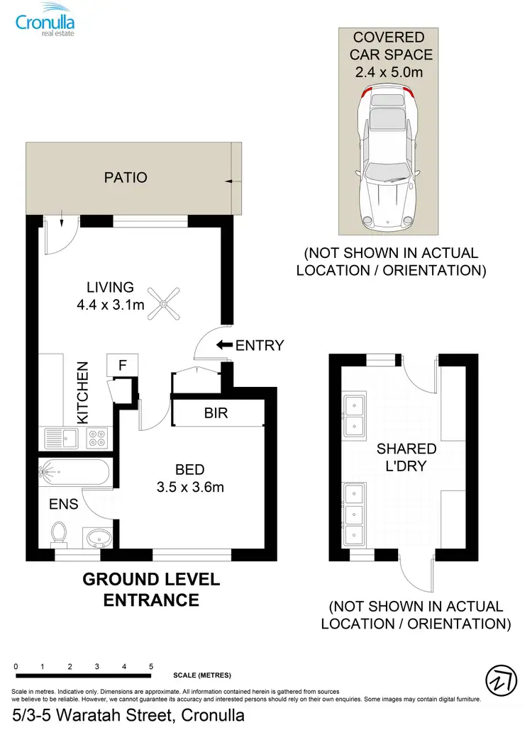 Floorplan of Homely apartment listing, 5/3-5 Waratah Street, Cronulla NSW 2230