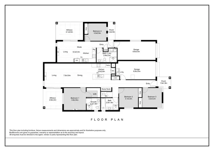 Floorplan of Homely house listing, 10 Mervyn Jensen Drive, Redbank Plains QLD 4301