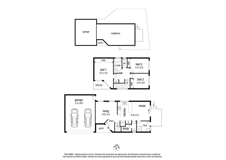 Floorplan of Homely townhouse listing, 22/12 Rufus Street, Epping VIC 3076