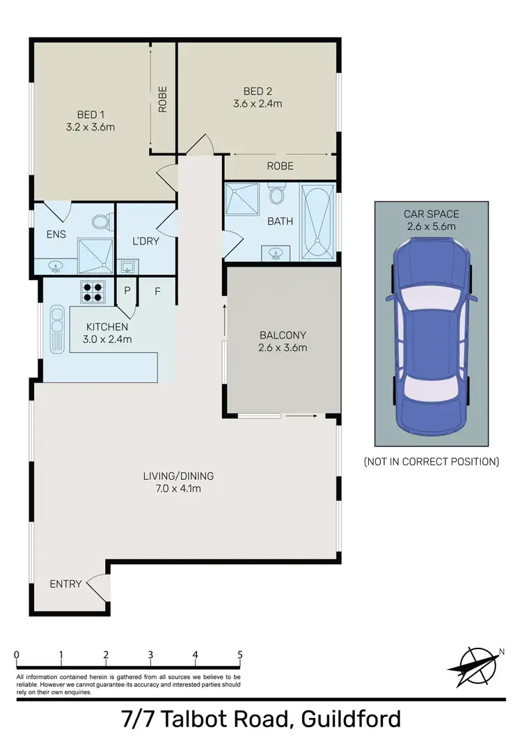 Floorplan of Homely unit listing, 7/7 Talbot Road, Guildford NSW 2161