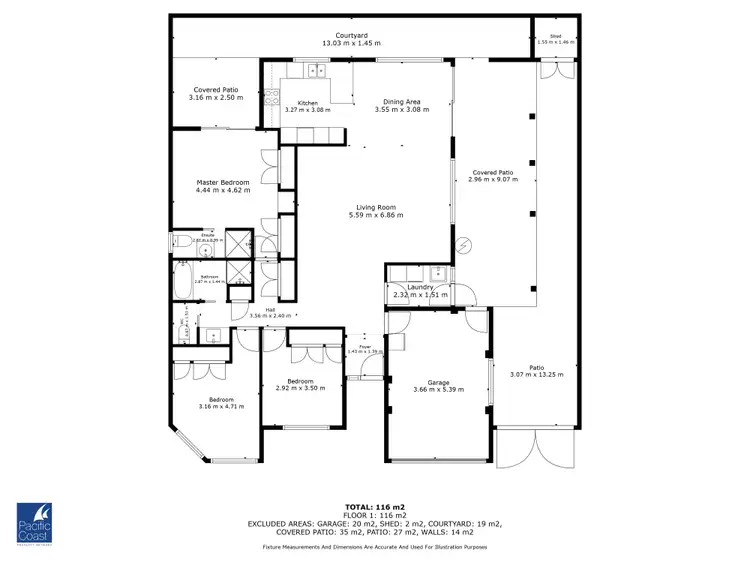 Floorplan of Homely villa listing, 2/2 Commodore Place, Tuncurry NSW 2428