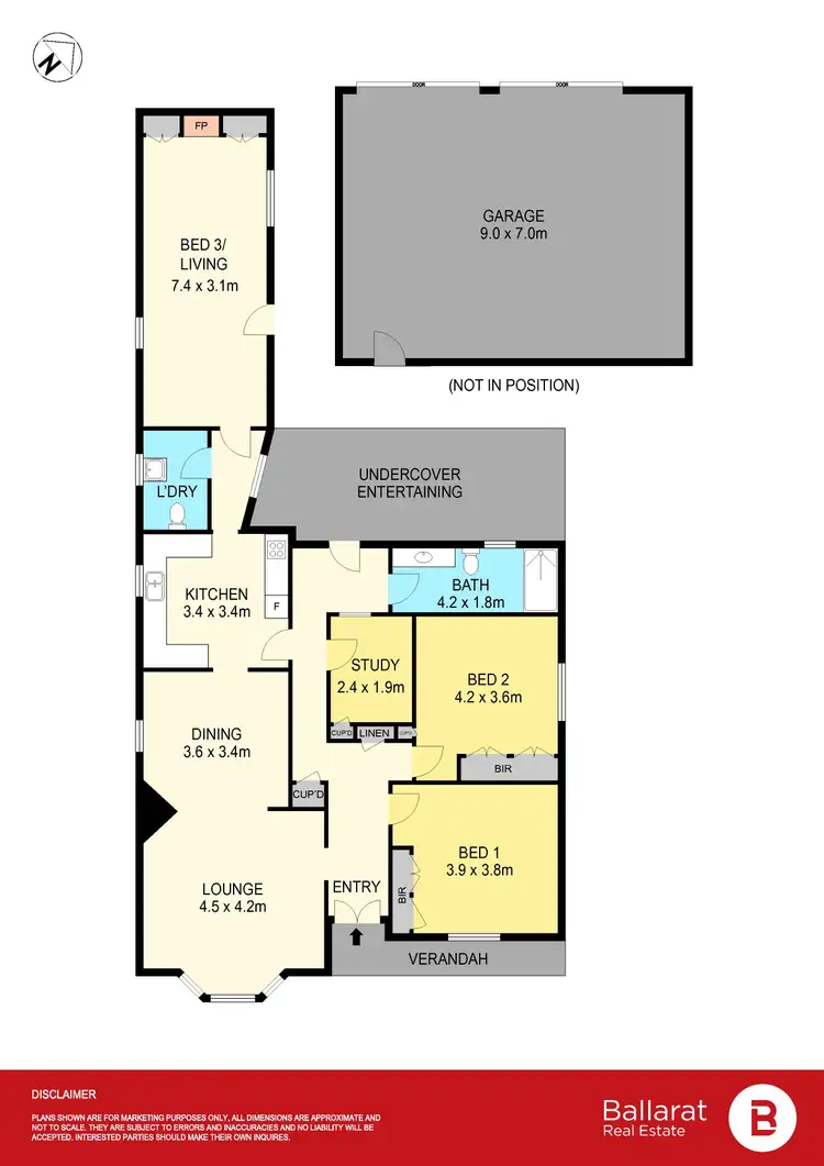 Floorplan of Homely house listing, 4A Campbells Crescent, Redan VIC 3350