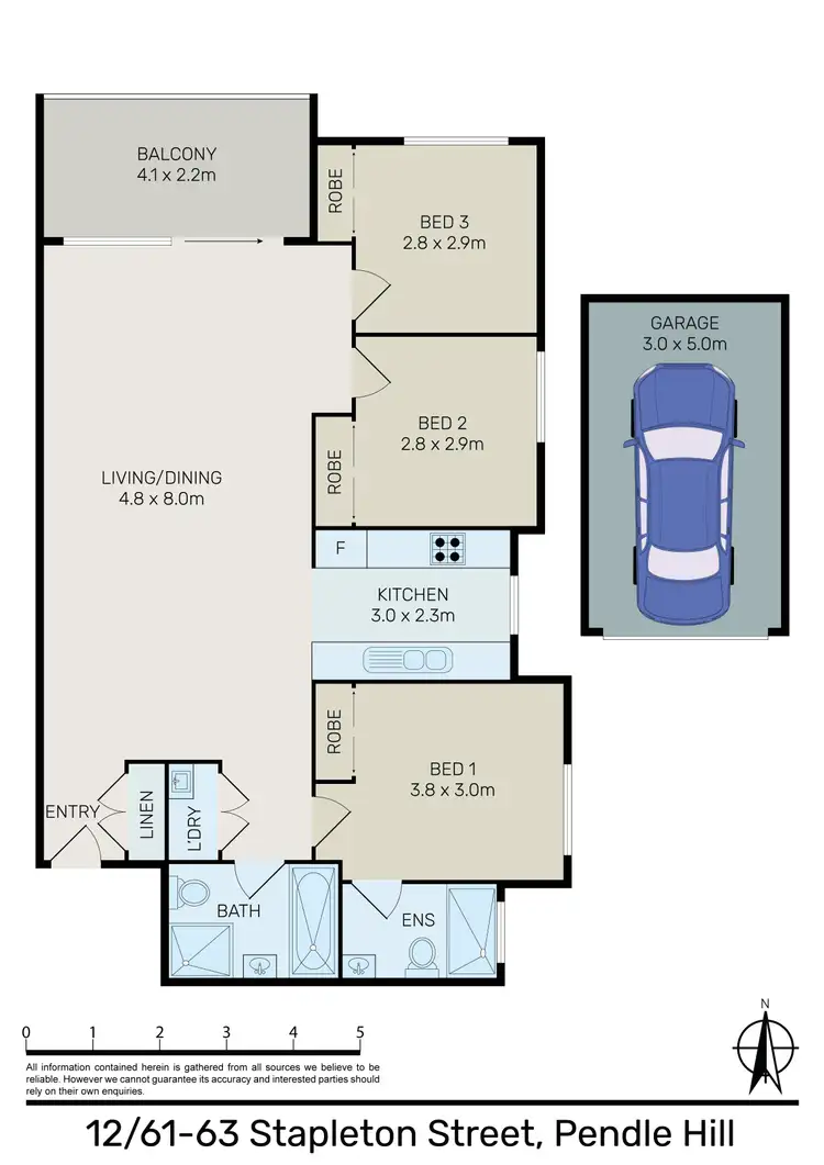 Floorplan of Homely apartment listing, 12/61-63 Stapleton Street, Pendle Hill NSW 2145