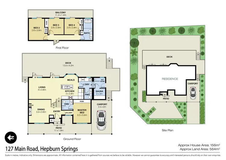 Floorplan of Homely house listing, 127 Main Road, Hepburn Springs VIC 3461