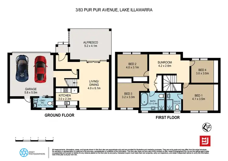 Floorplan of Homely townhouse listing, 3/83 Pur Pur Avenue, Lake Illawarra NSW 2528