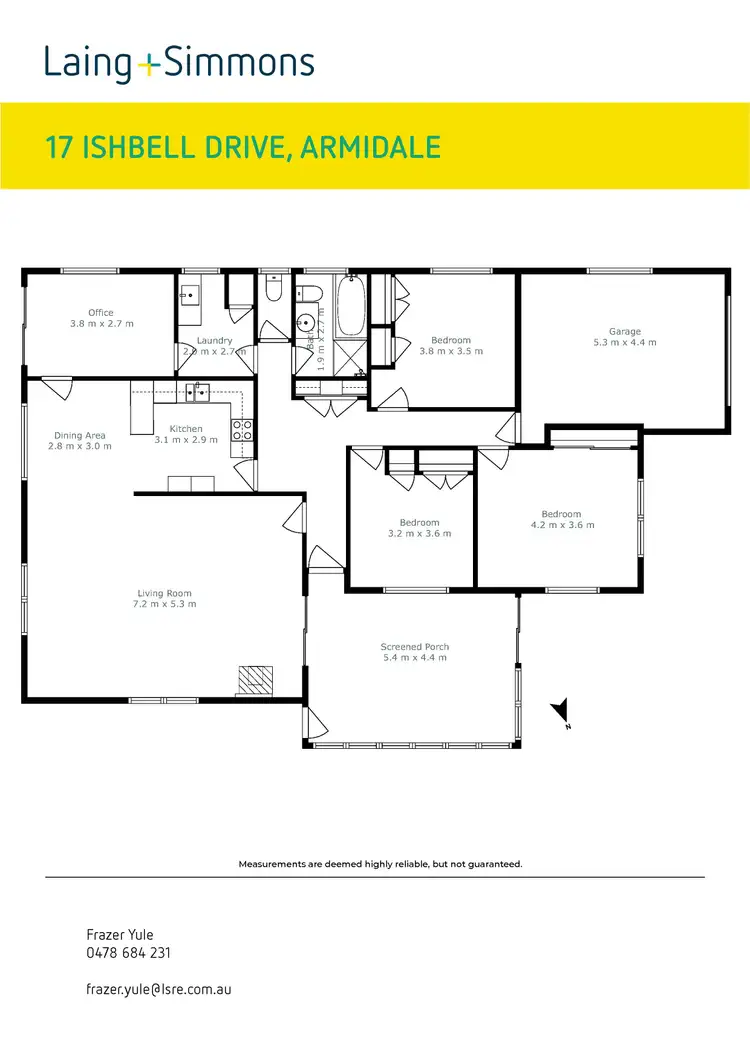 Floorplan of Homely house listing, 17 Ishbell Drive, Armidale NSW 2350