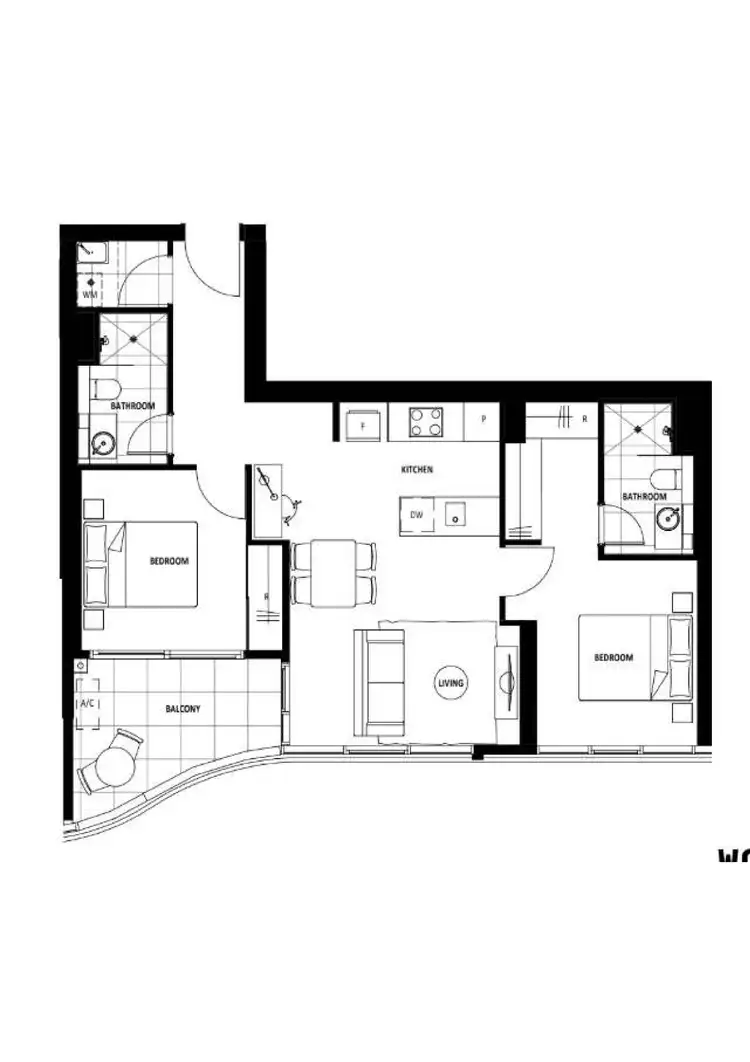 Floorplan of Homely apartment listing, 812/6 Furzer Street, Phillip ACT 2606