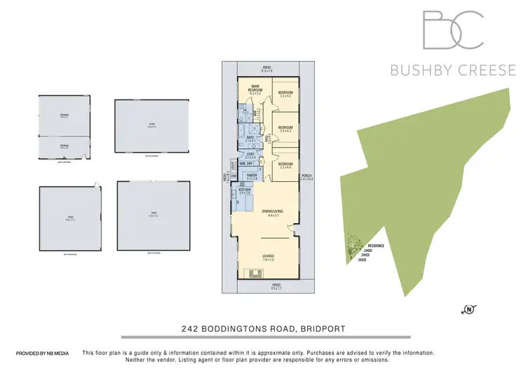 Floorplan of Homely house listing, 242 Boddingtons Road, Bridport TAS 7262