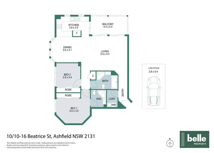Floorplan of Homely unit listing, 10/10-16 Beatrice Street, Ashfield NSW 2131