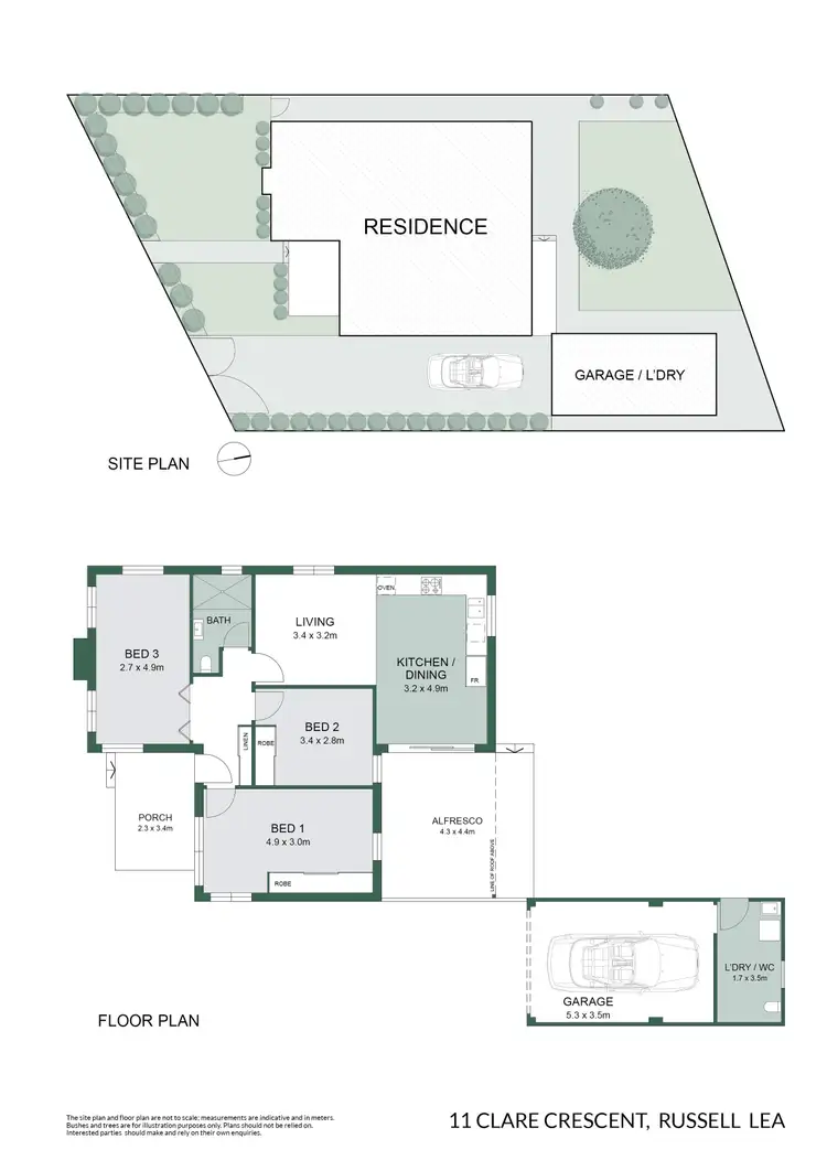 Floorplan of Homely house listing, 11 Clare Crescent, Russell Lea NSW 2046