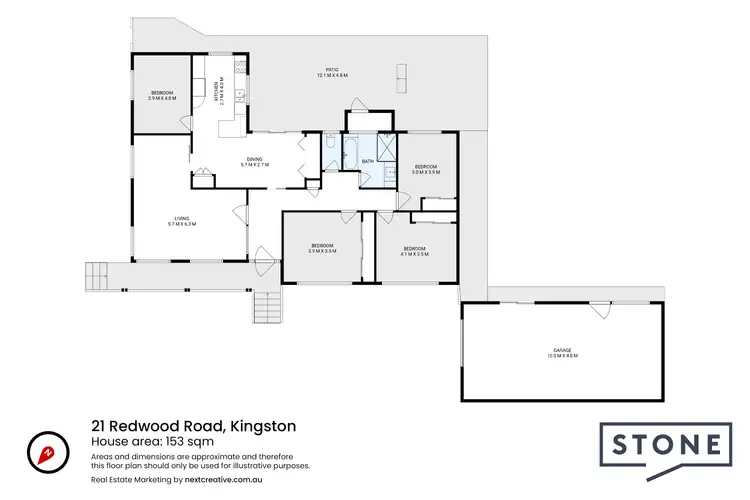 Floorplan of Homely house listing, 21 Redwood Road, Kingston TAS 7050