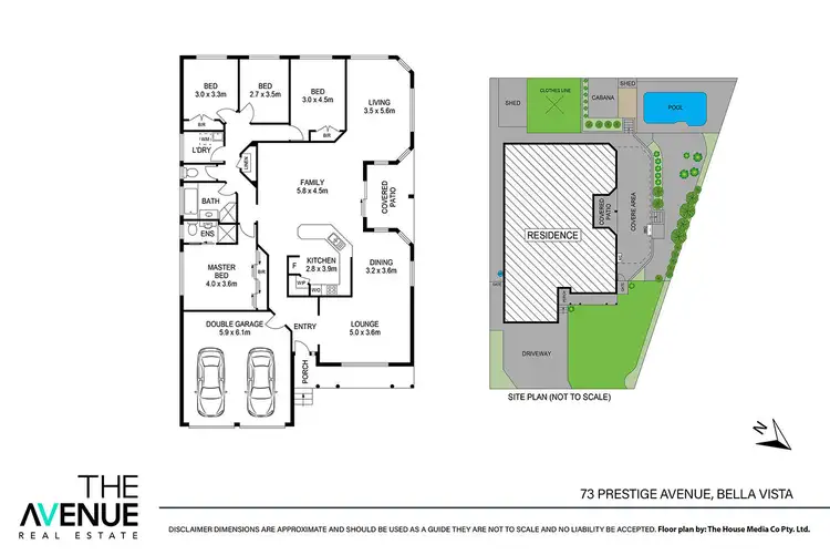 Floorplan of Homely house listing, 73 Prestige Avenue, Bella Vista NSW 2153