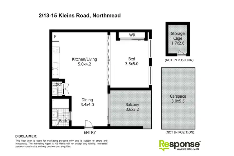 Floorplan of Homely unit listing, 2/13-15 Kleins Road, Northmead NSW 2152