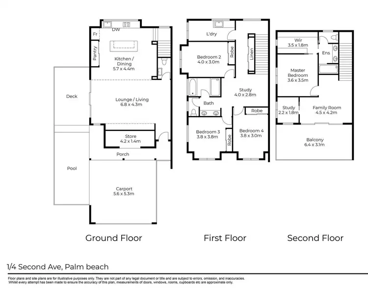 Floorplan of Homely house listing, 1/4 Second Avenue, Palm Beach QLD 4221