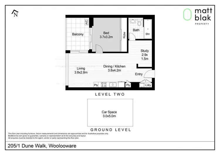 Floorplan of Homely apartment listing, 205/1 Dune Walk, Woolooware NSW 2230