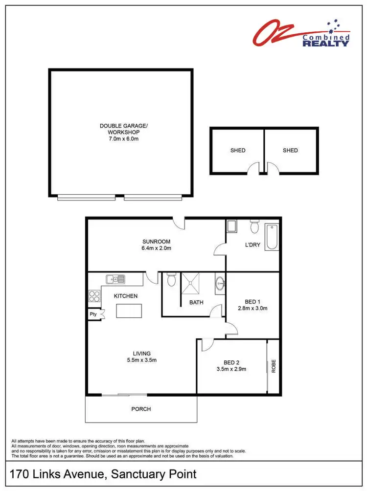 Floorplan of Homely house listing, 170 Links Avenue, Sanctuary Point NSW 2540