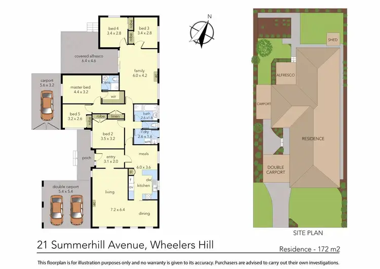 Floorplan of Homely house listing, 21 Summerhill Avenue, Wheelers Hill VIC 3150