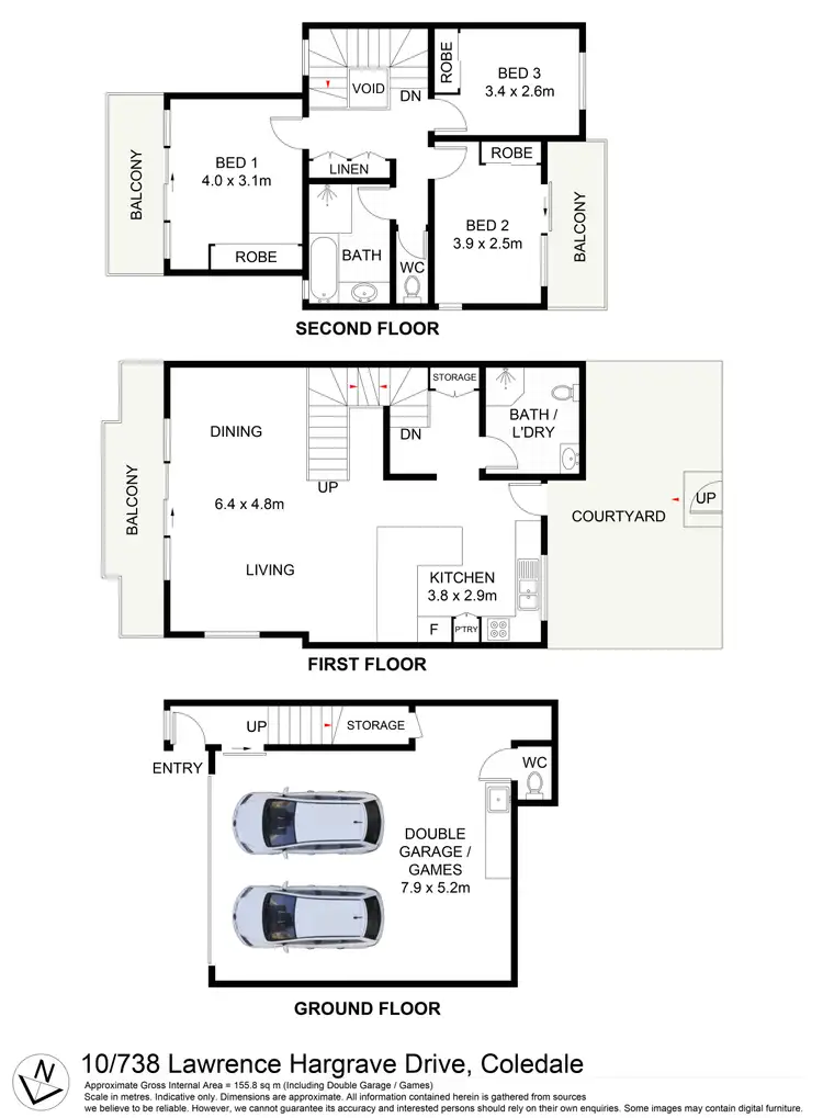 Floorplan of Homely townhouse listing, 10/738 - 744 Lawrence Hargrave Drive, Coledale NSW 2515