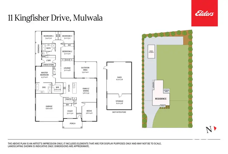Floorplan of Homely house listing, 11 Kingfisher Drive, Mulwala NSW 2647