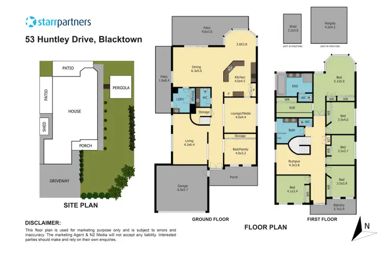 Floorplan of Homely house listing, 53 Huntley Drive, Blacktown NSW 2148