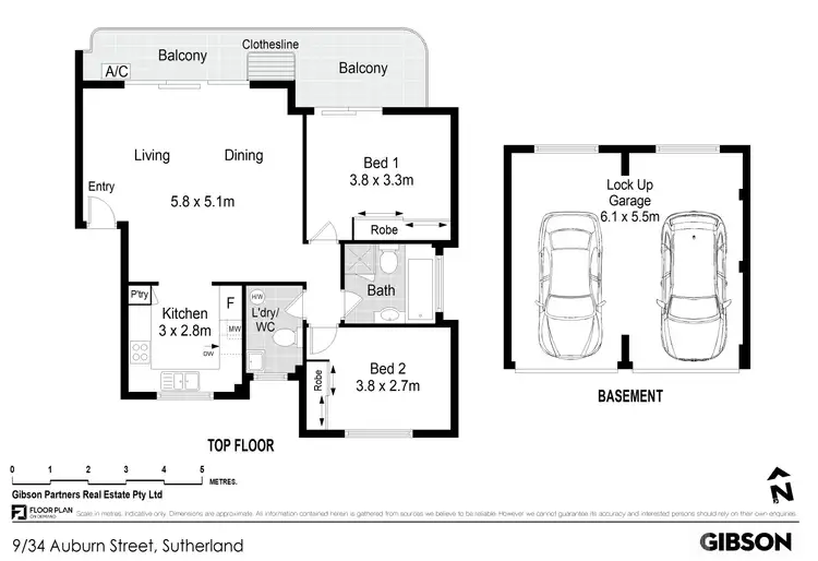 Floorplan of Homely apartment listing, 9/34-36 Auburn Street, Sutherland NSW 2232