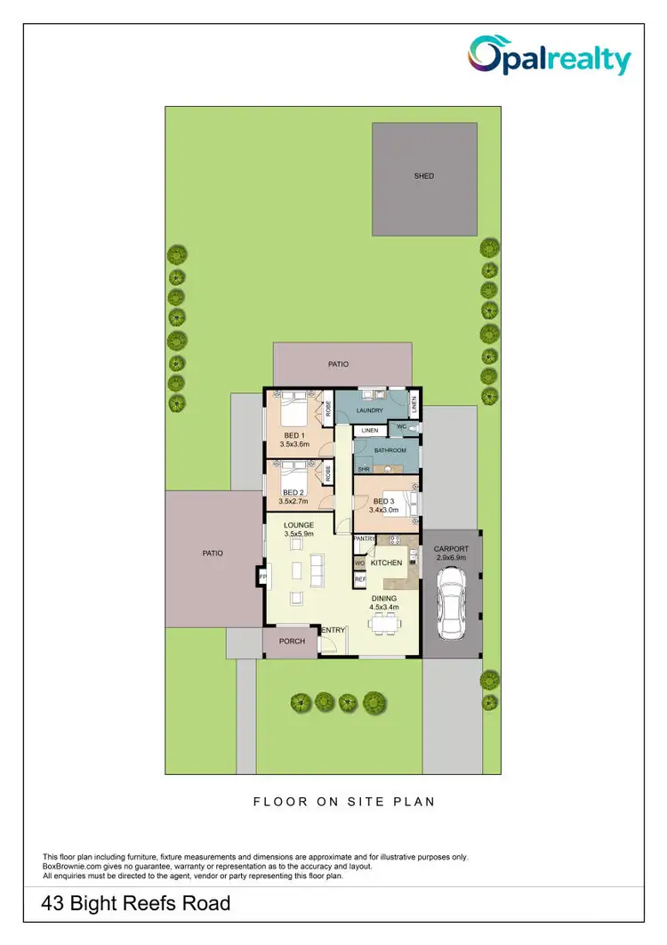 Floorplan of Homely house listing, 43 Bight Reefs Road, Singleton WA 6175