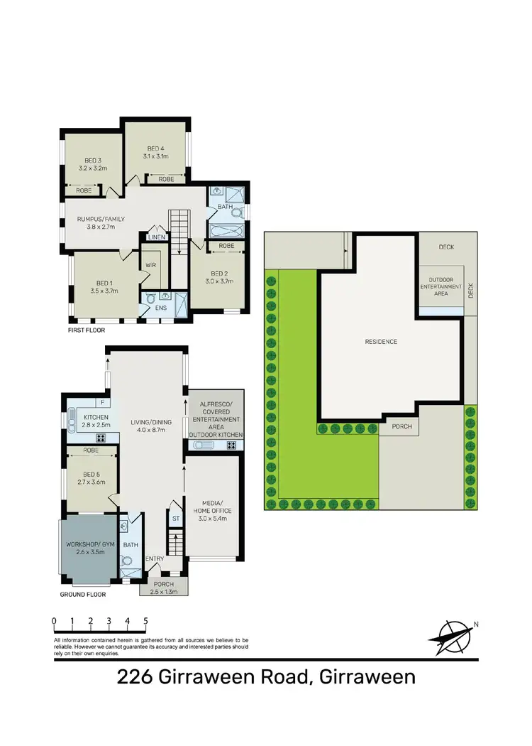 Floorplan of Homely semi-detached listing, 226 Girraween Road, Girraween NSW 2145