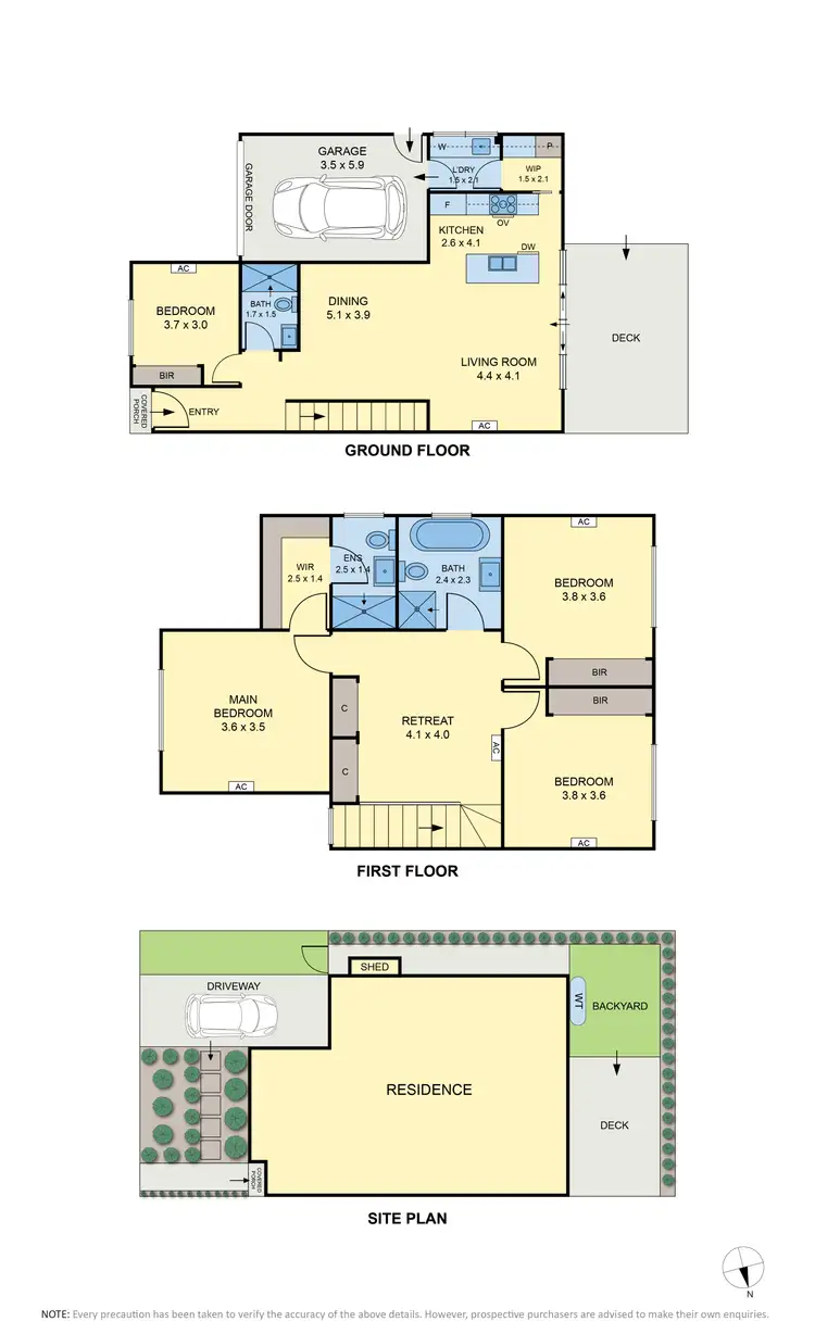 Floorplan of Homely townhouse listing, 31A Quick Street, Pascoe Vale VIC 3044