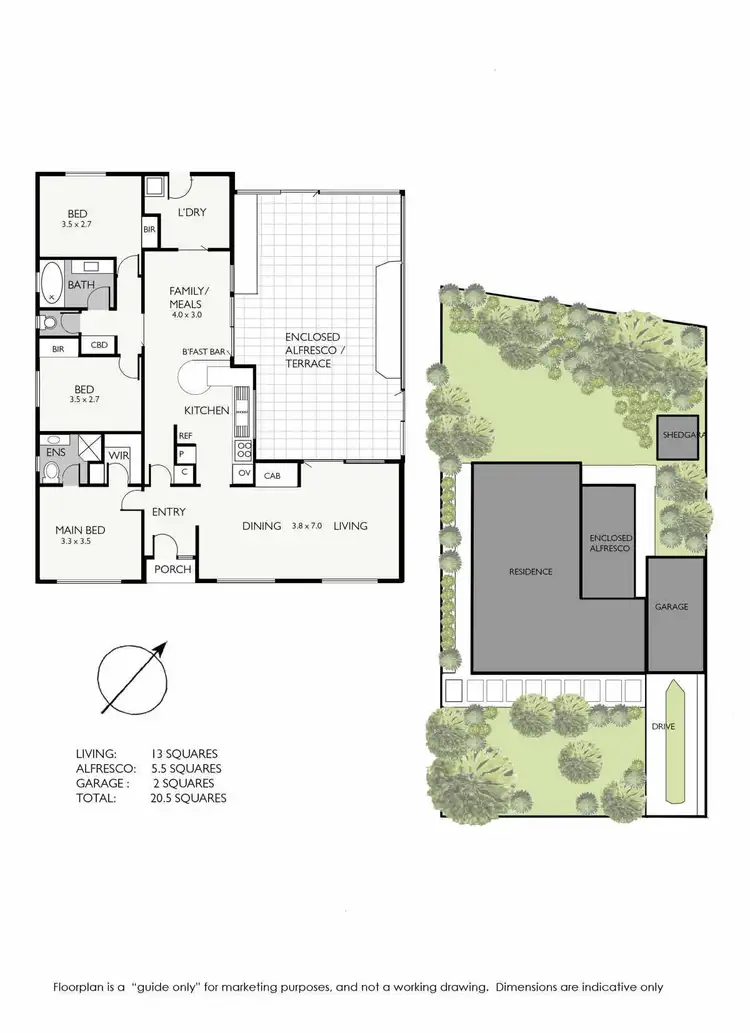 Floorplan of Homely house listing, 21 Larnook Crescent, Aspendale VIC 3195