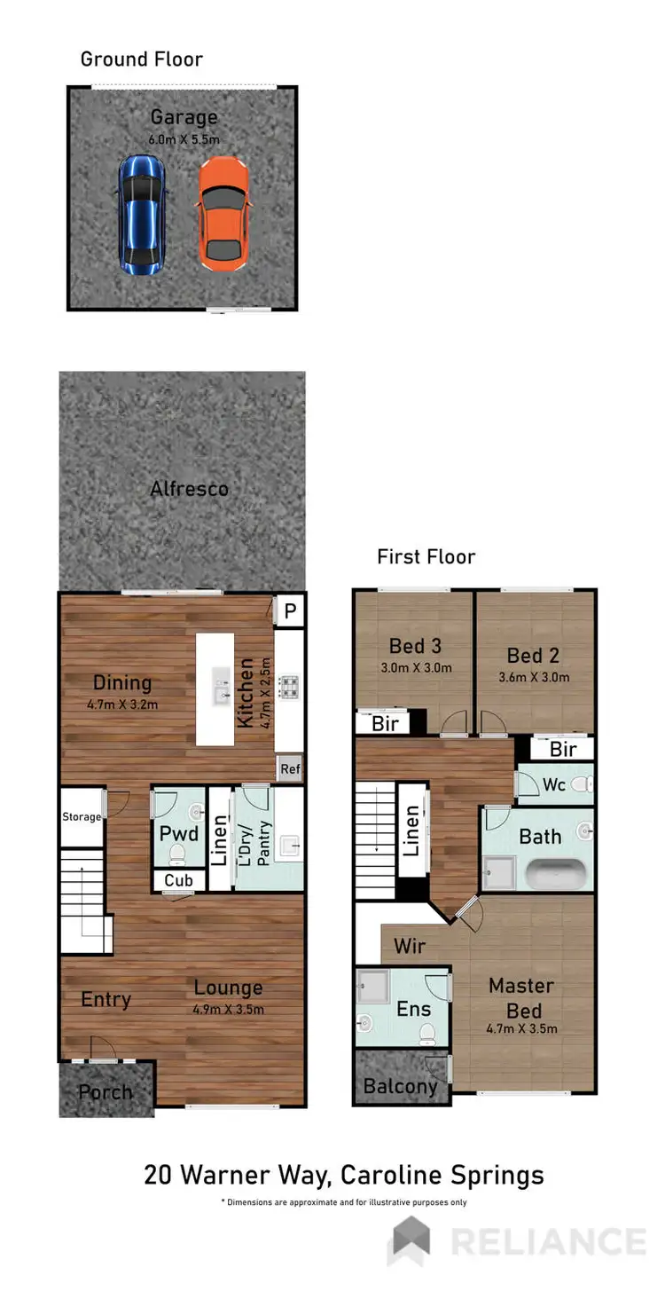 Floorplan of Homely house listing, 20 Warner Way, Caroline Springs VIC 3023