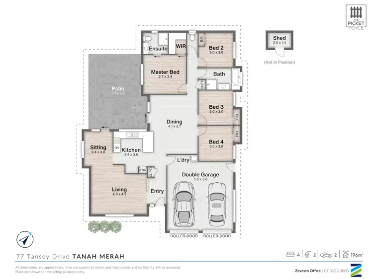 Floorplan of Homely house listing, 77 Tansey Drive, Tanah Merah QLD 4128