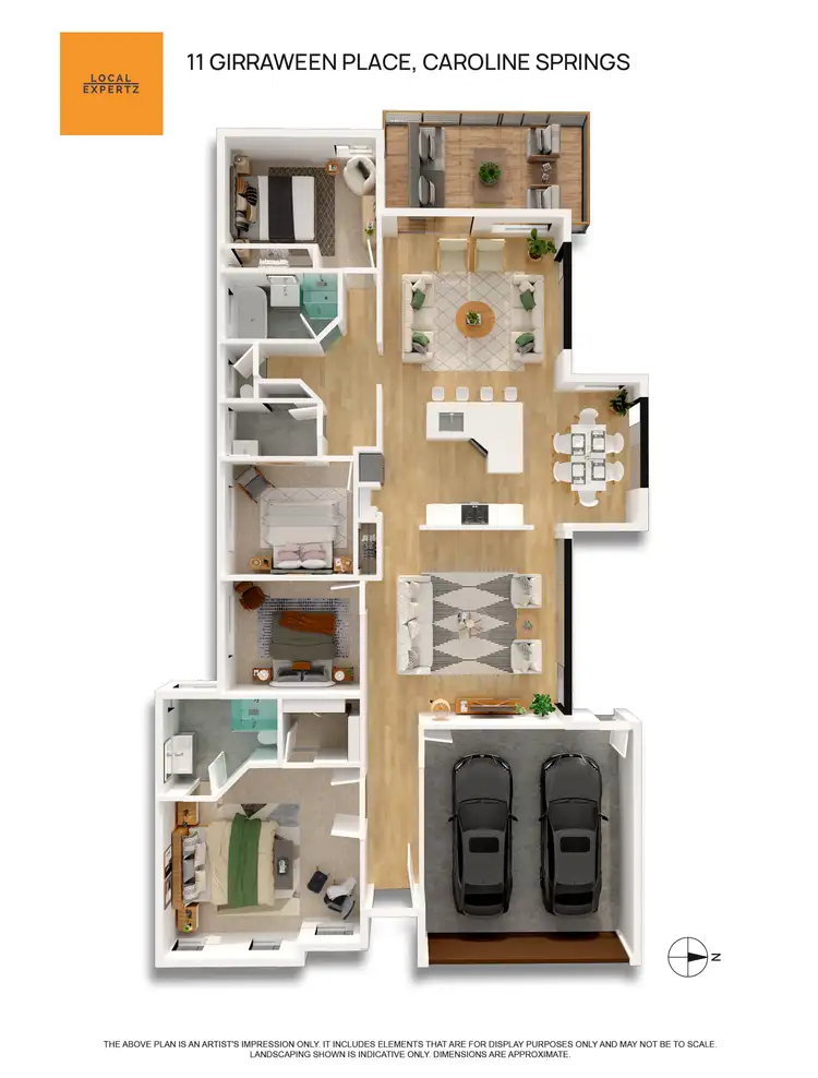 Floorplan of Homely house listing, 11 Girraween Place, Caroline Springs VIC 3023
