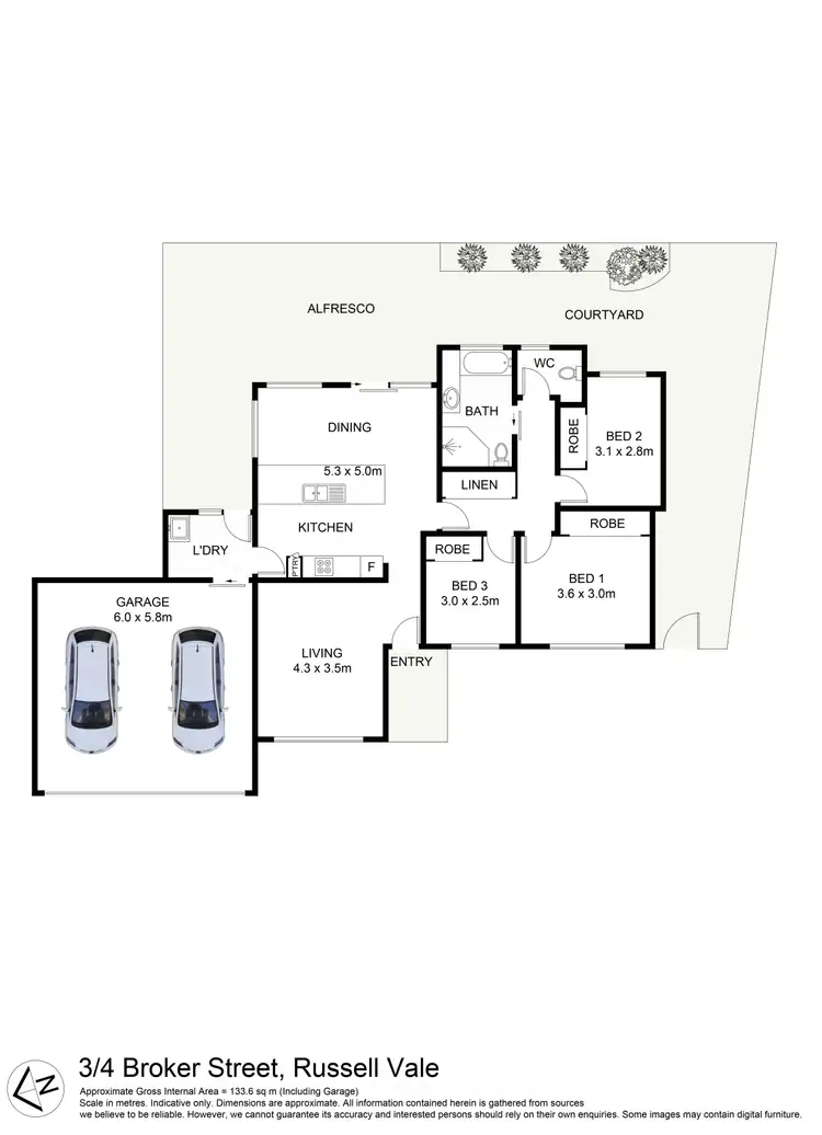 Floorplan of Homely villa listing, 3/4 Broker Street, Russell Vale NSW 2517