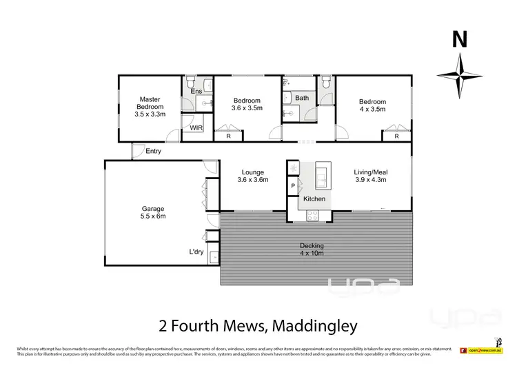 Floorplan of Homely house listing, 2 Fourth Mews, Maddingley VIC 3340