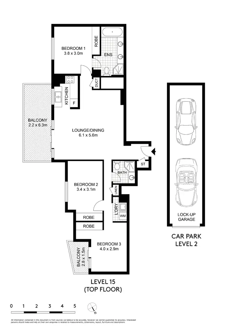 Floorplan of Homely apartment listing, 129/6-10 Romsey Street, Waitara NSW 2077