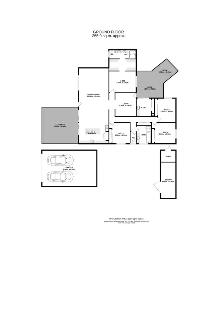 Floorplan of Homely house listing, 4 Cottlesloe Court, Wodonga VIC 3690